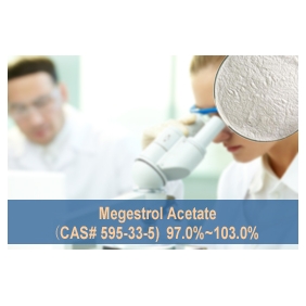 Megestrol Acetate （CAS# 595-33-5）99%min 1kg/bag(2.2LB)
